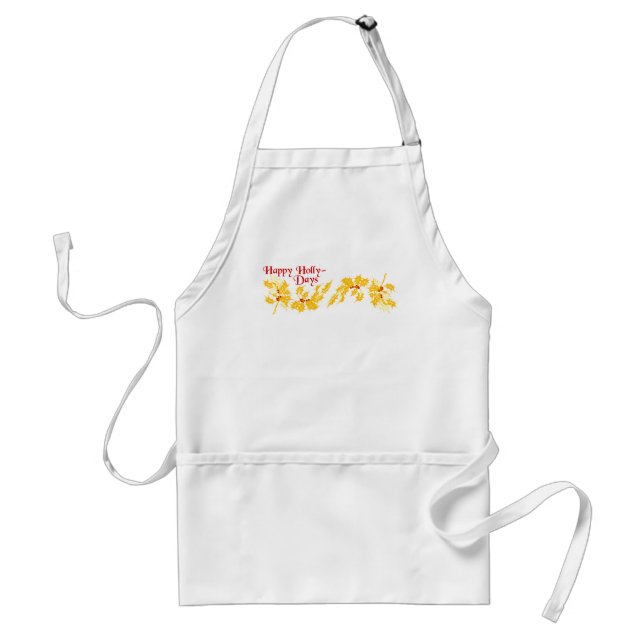 Avental Feliz Natal Holly Days Apron (Frente)