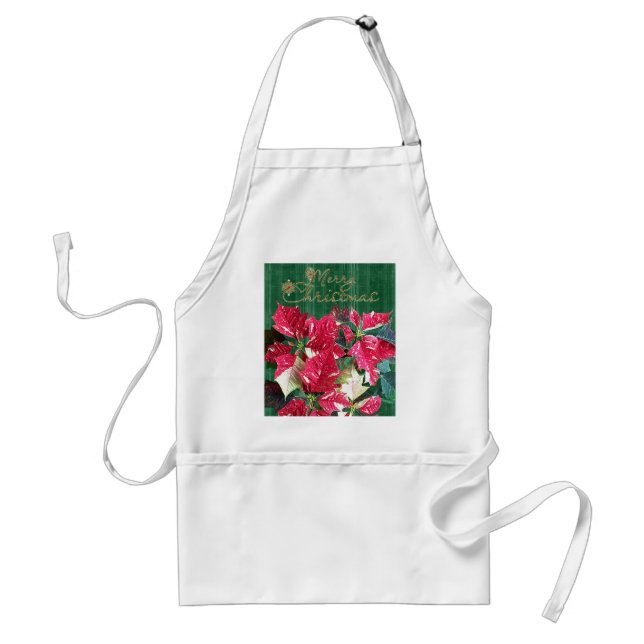 Avental Feliz Natal Poinsettia Apron (Frente)