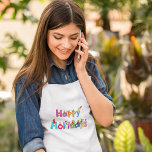Avental Felizes Férias Crianças<br><div class="desc">Prepare-se para as festas com este design alegre e festivo com um texto colorido de "Feriados Felizes" e um grupo de crianças brincalhonas escalando e se divertindo por todo o lado! Este gráfico alegre e caprichoso é perfeito para espalhar alegria de férias e capturar a diversão e o entusiasmo da...</div>