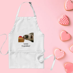 Avental Ferret Love Cupcakes