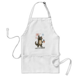Avental Férrimo Mas Livre Fogos De Artifício Feral Raccoon