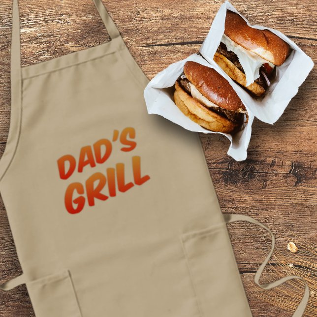Avental Festa de CHURRASCO do Funny Pai Grill Mens Apron (Dad's Grill - he's having a bbq and he is grilling - come on down!)