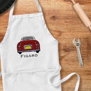 Avental Figuras Red Figaro Car Name Garage Apron