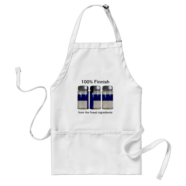Avental Finlândia Flag Spice Jars Apron (Frente)