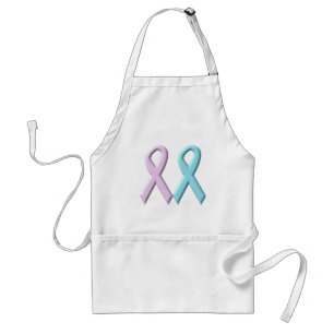 Avental Fitas cor-de-rosa e azuis