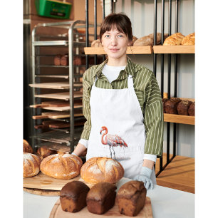 Avental Flamingo Cor-de-Rosa, personalizável