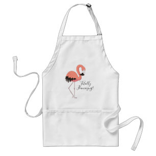 Avental Flamingo Rosa Fofo Texto Divertido Totalmente Flam