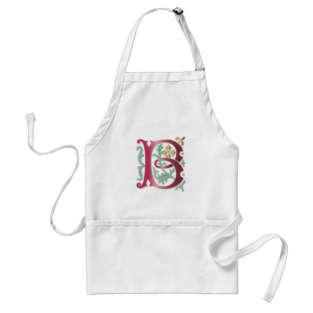 Avental Fleur-de-lis B Monograma (Frente)
