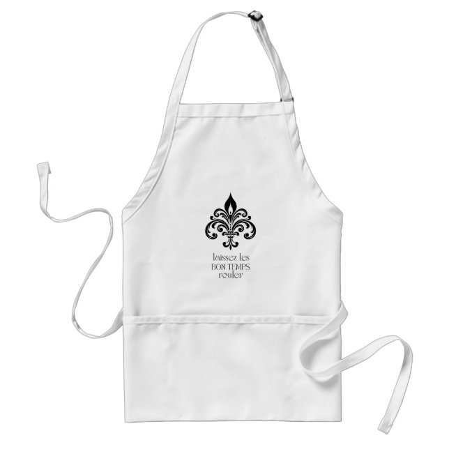 Avental Fleur-de-Lis "Deixem os Bons Tempos Rolar" (Frente)