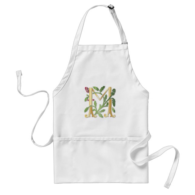 Avental Fleur-de-lis M Monograma (Frente)