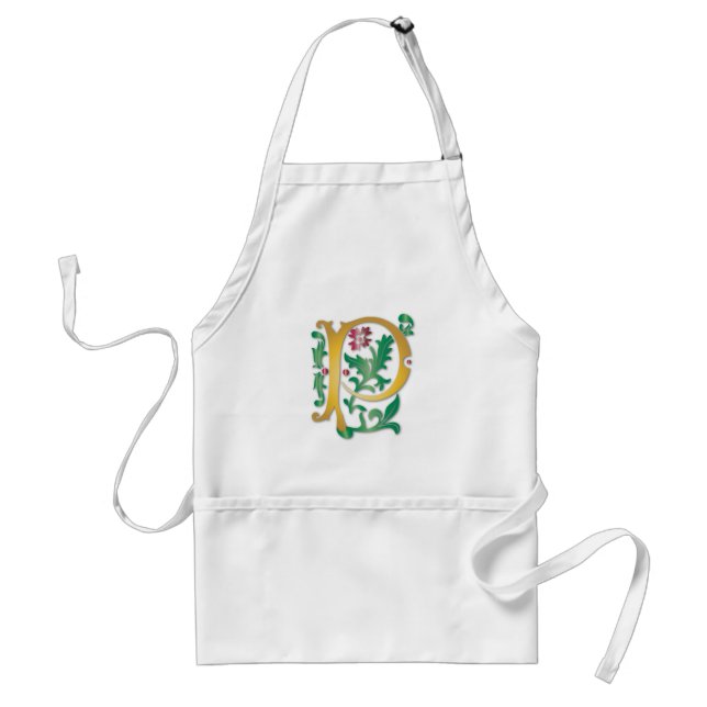 Avental Fleur-de-lis P Monograma (Frente)