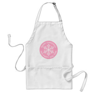 Avental Floco de Neve Rosa Apron