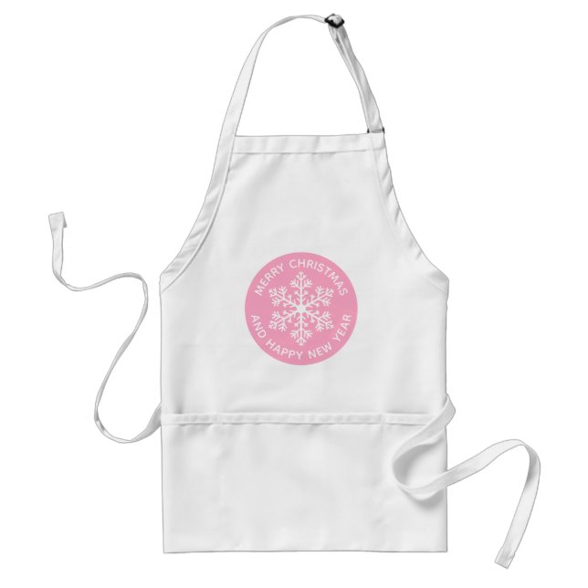 Avental Floco de Neve Rosa Apron (Frente)