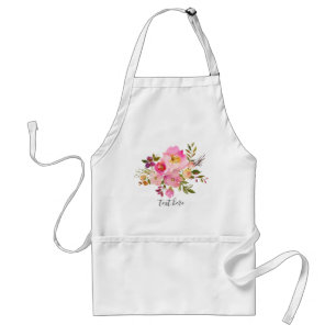 Avental Flor cor-de-rosa, doce, flor de aquarela romântic