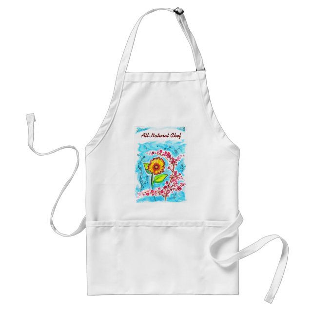 Avental Flor Divertido Apron (Frente)
