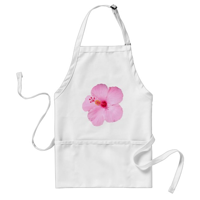 Avental Flor Tropical de Hibiscus Rosa (Frente)