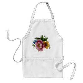 Avental Floral Inspirado em Porcelana 