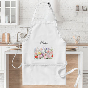 Avental Flores Bonitas Coloridas Jardim Floral Personaliza