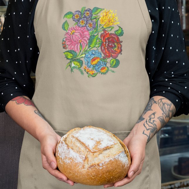 Avental flores coloridas da hungria (Criador carregado)