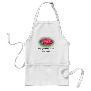 Avental flores rosa silvestres