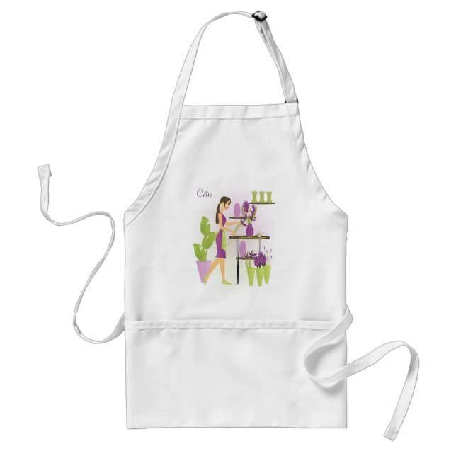 Avental Florist-Roxo (Frente)