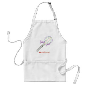 avental Flour Girl, personalizado com nome