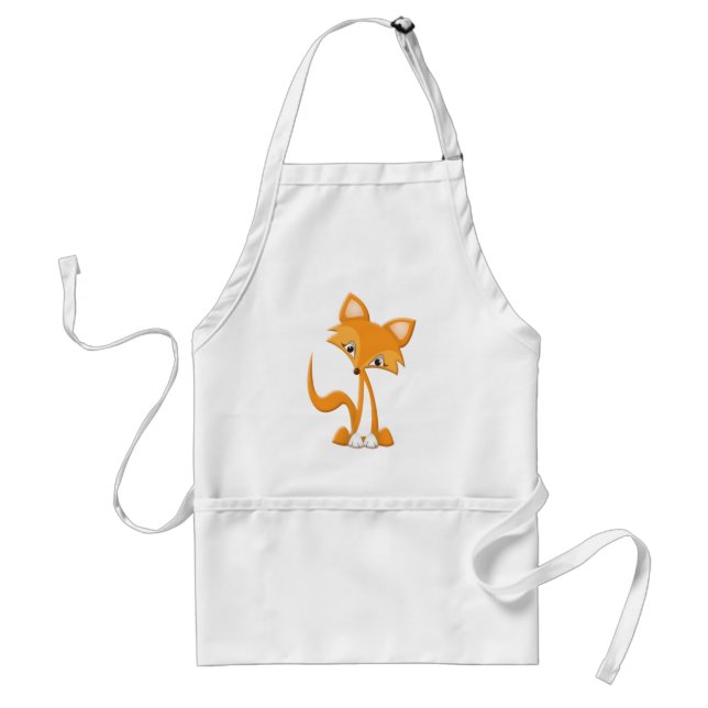 Avental Fox bonito dos desenhos animados (Frente)