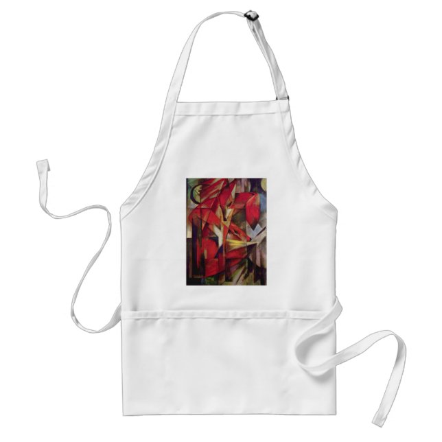 Avental Franz Marc - raposas (Frente)