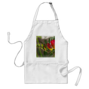 Avental freesia vermelha escura