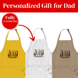 Avental Funny Dad Apron Gift for Dad