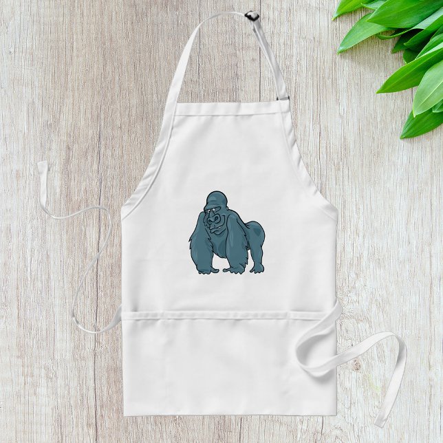 Avental Funny Gorilla Legal Blue Ape Design (Criador carregado)