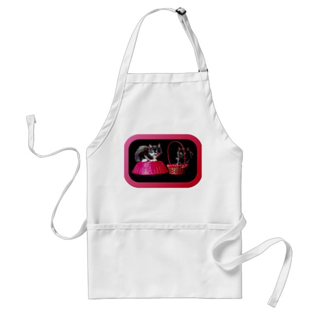 Avental Gatinhos em cestos de Páscoa (Frente)