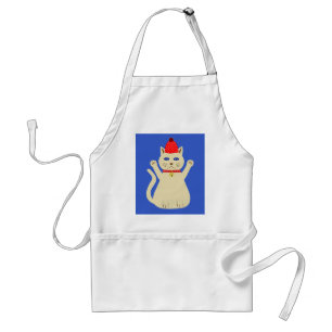 Avental Gato de Natal bonito