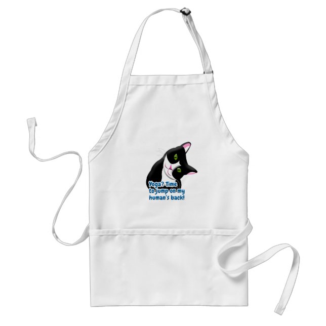 Avental Gato Engraçado de Yoga (Frente)