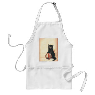 Avental Gato Preto Vintage HALLOWEEN