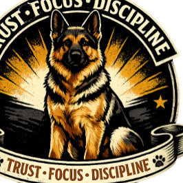 Avental German Shepherd Trust Focus Discipline Apron