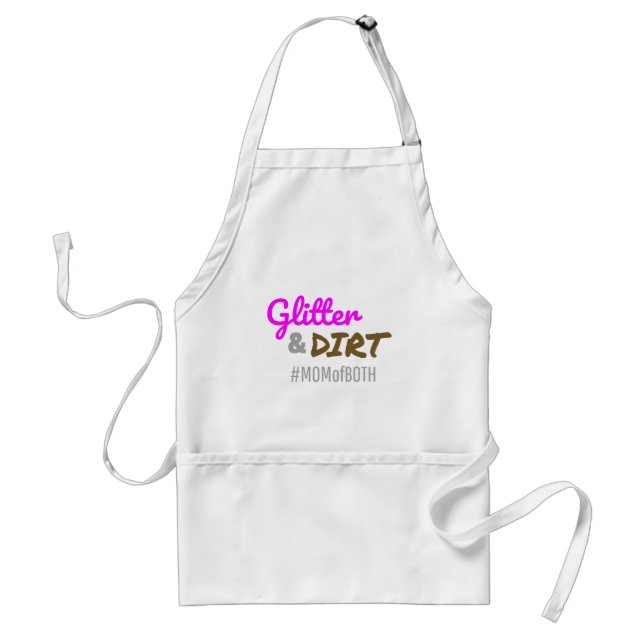 Avental Glitter e Dirt Mãe de ambas as Mãe Goft (Frente)