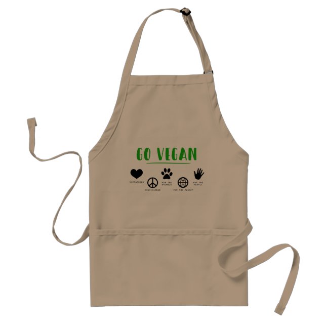 Avental Go Vegan Apron (Frente)