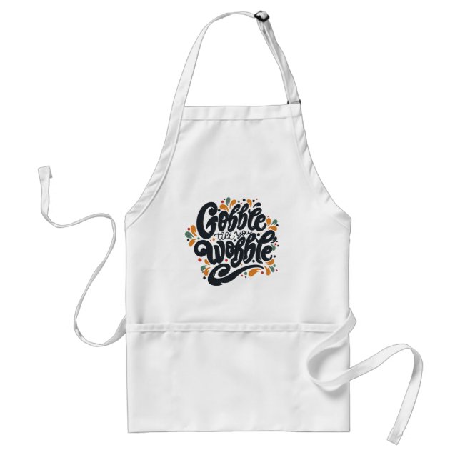 Avental Gobble Till You Wobble (Frente)
