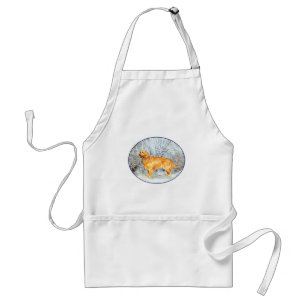 Avental Golden Retriever no Inverno