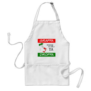 Avental Grappa Til Ya Droppa Bandeira Itália Mapa