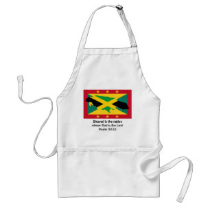 Avental GRENADA JAMAICA APRON Bendra Escritura de Nação