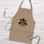 Avental Grill Master Husband<br><div class="desc">Natal único, aniversário de casamento ou presente de aniversário para o seu marido, este avental apresenta uma ilustração de uma grelha de churrasco e "Grill Master Husband" em tipografia divertida.</div>
