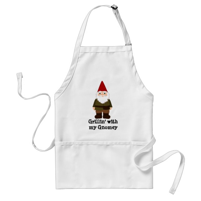 Avental Grillin com meu Gnomey (Frente)