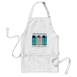 Avental Guatemala Flag Spice Jars Apron