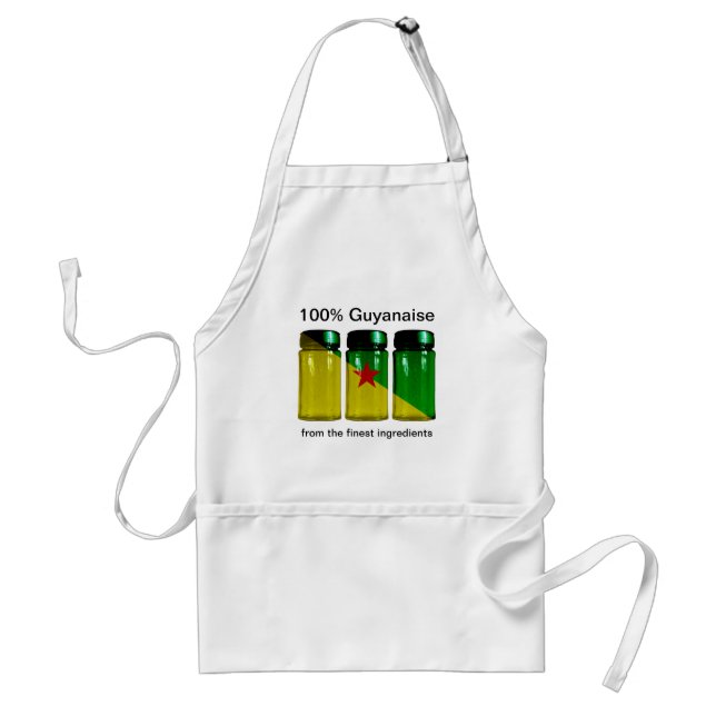 Avental Guyane Flag Spice Jars Apron (Frente)