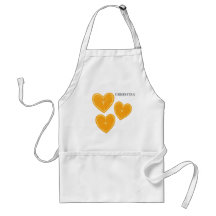 Heart Orange Apron – Cute Citrus Kitchen Gift