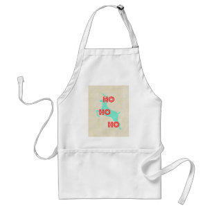 Avental ho ho ho ho ho ho ho rena vermelho natal vintage