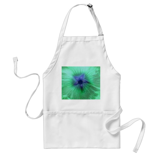 Avental Hollyhock Fllower Green Apron (Frente)