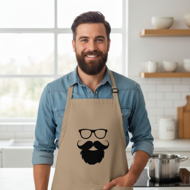 Avental Homem com Barba Engraçada Totalmente Crescida (Criador carregado)